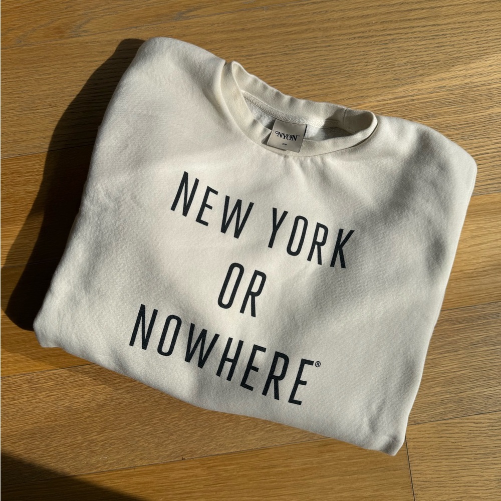 New York Or Nowhere (NYON) Classic Crewneck in Cream in Size S - Picture 5 of 5